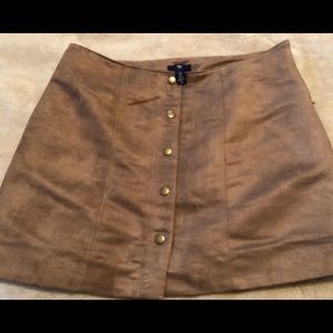Gap suede mini skirt size 8